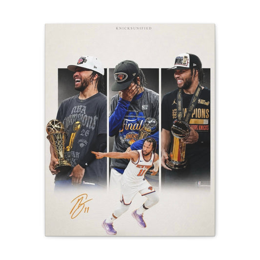 Jalen Brunson MVP the New York Knicks Canvas Basketball Champion Canva,