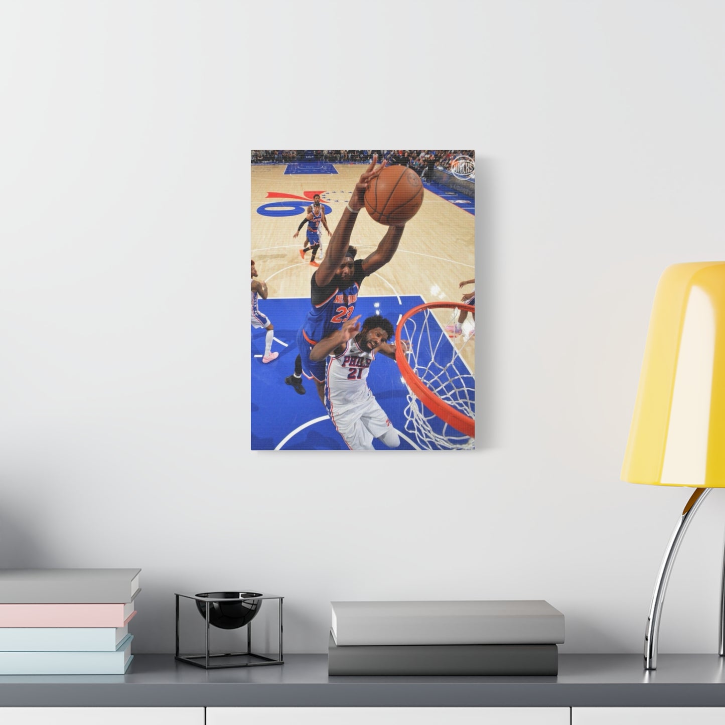 Mitchell Robinson New York Knicks Basketball Canvas Print — Action Dunk Sports Wall Art