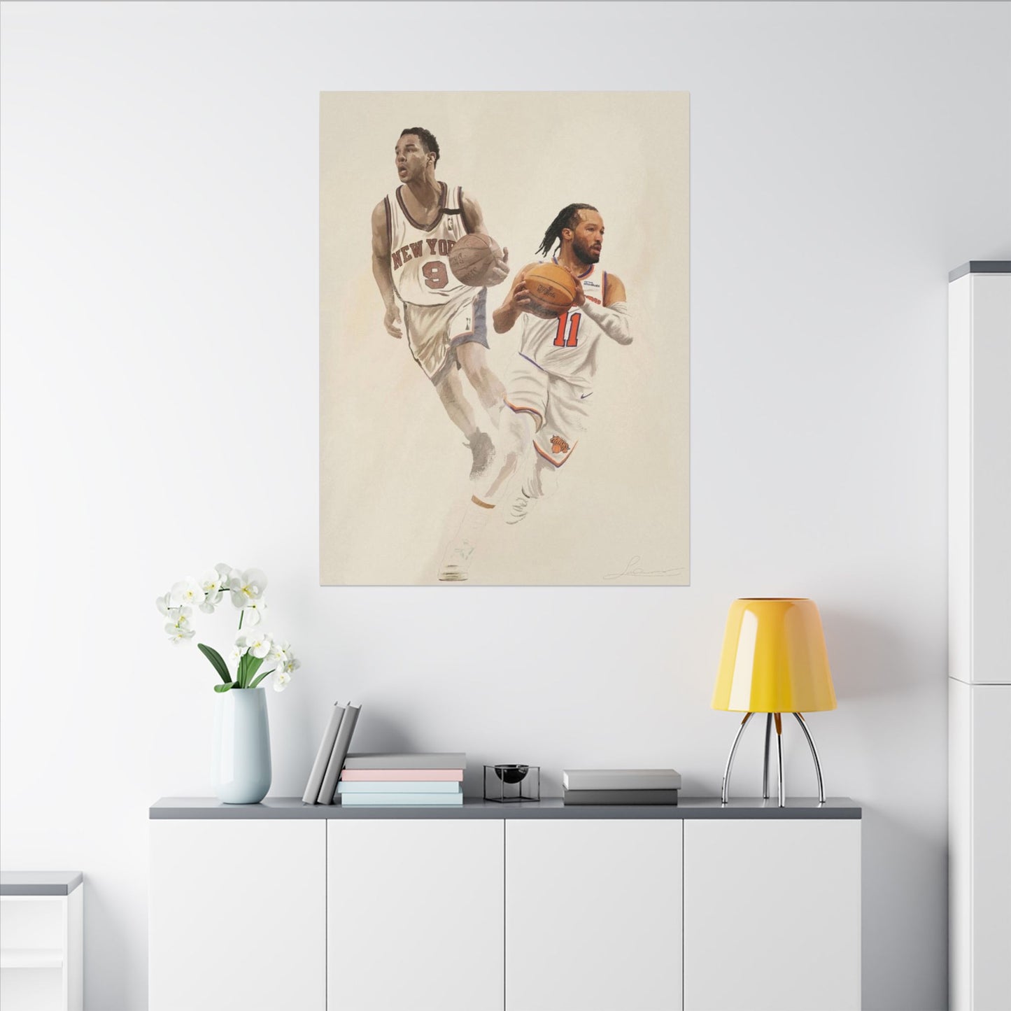 Jalen Brunson's father is Rick Brunson Basketball Knicks Canvas