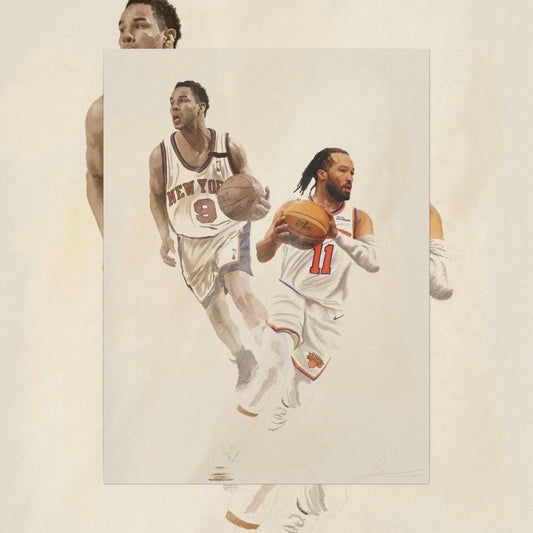 Jalen Brunson's father is Rick Brunson Basketball Knicks Canvas